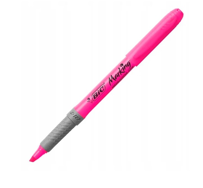 Zakreślacz Brite liner grip różowy 811934 BIC